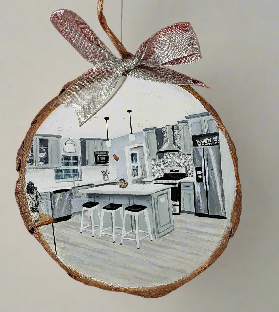 Custom Personalized Home Portrait Kitchen Ornament