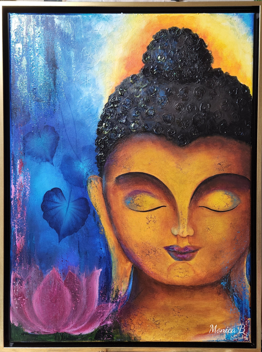 Buddha painting -looking within