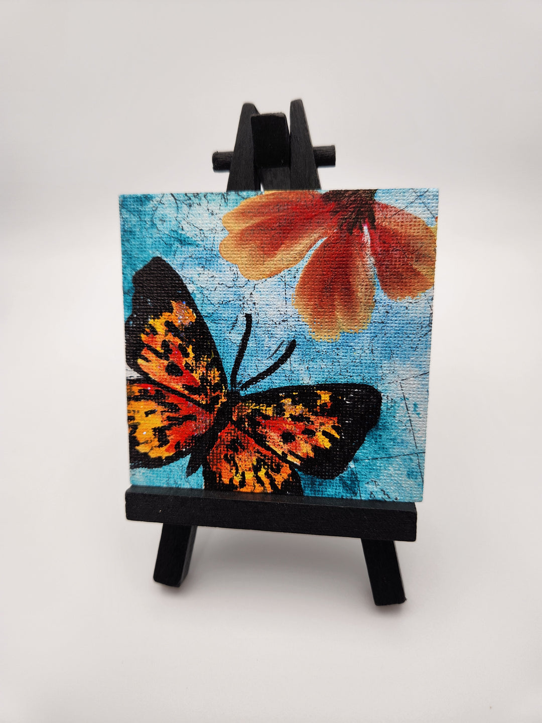 Hand painted magnet Buttefly