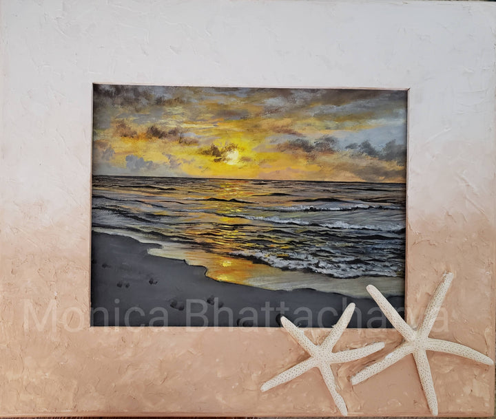 Sunrise At Pensacola -Acrylic painting