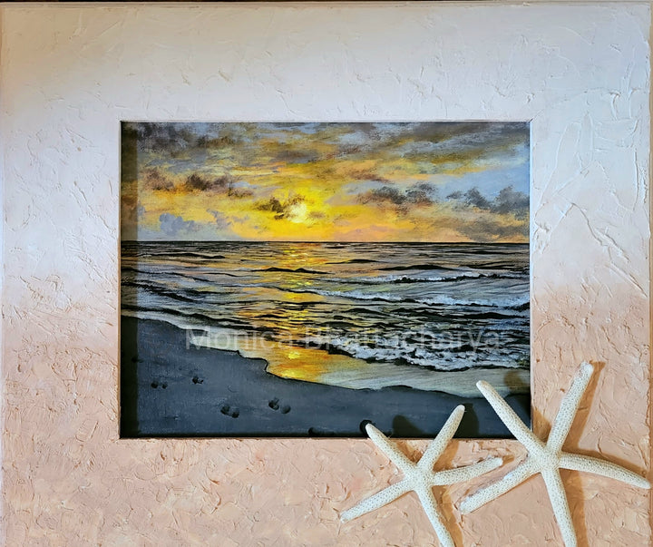 Sunrise At Pensacola -Acrylic painting