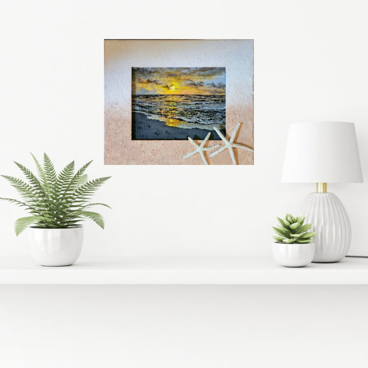 Sunrise At Pensacola -Acrylic painting