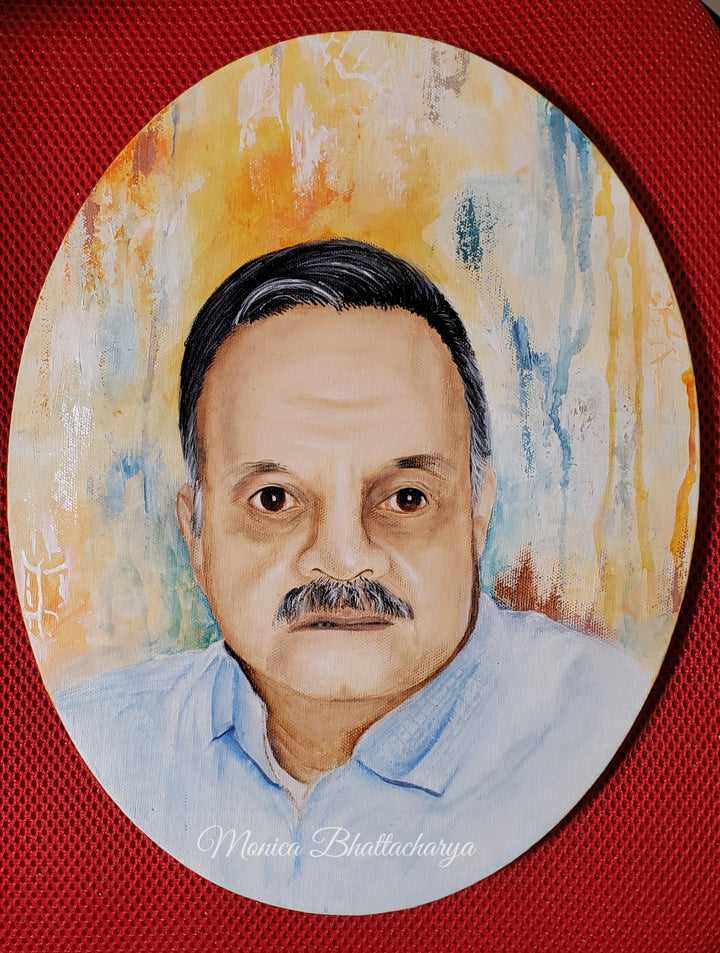 Painted portrait on canvas 1