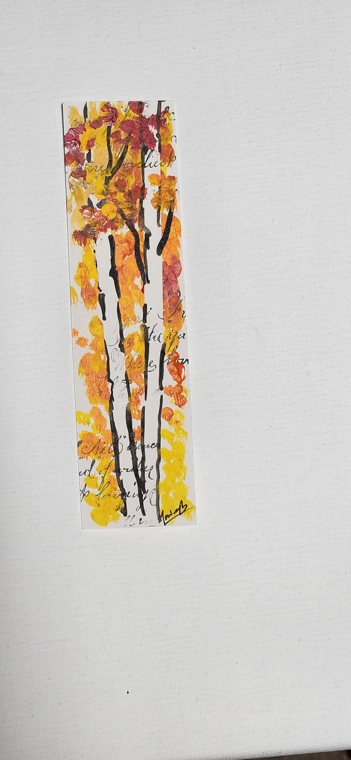 Birch tree book mark