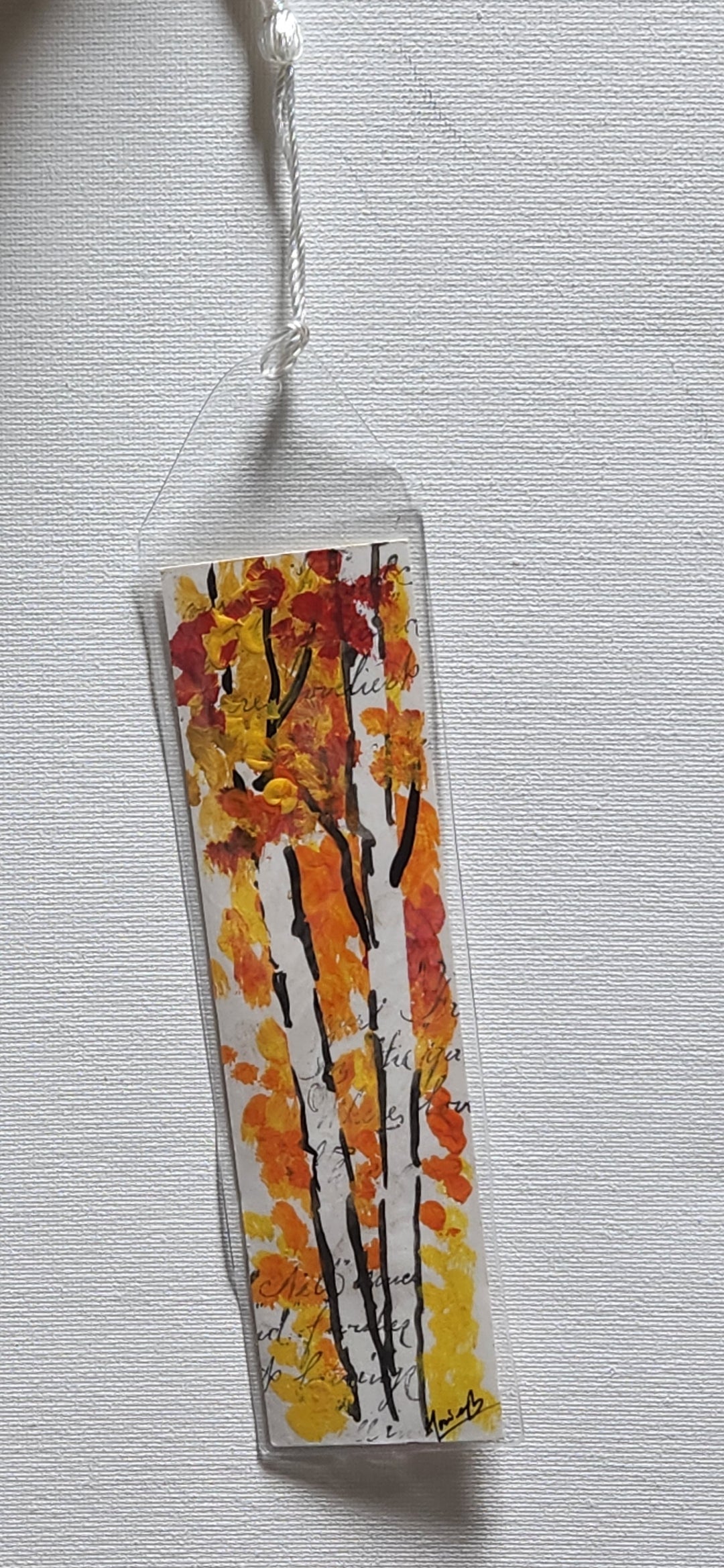 Birch tree book mark