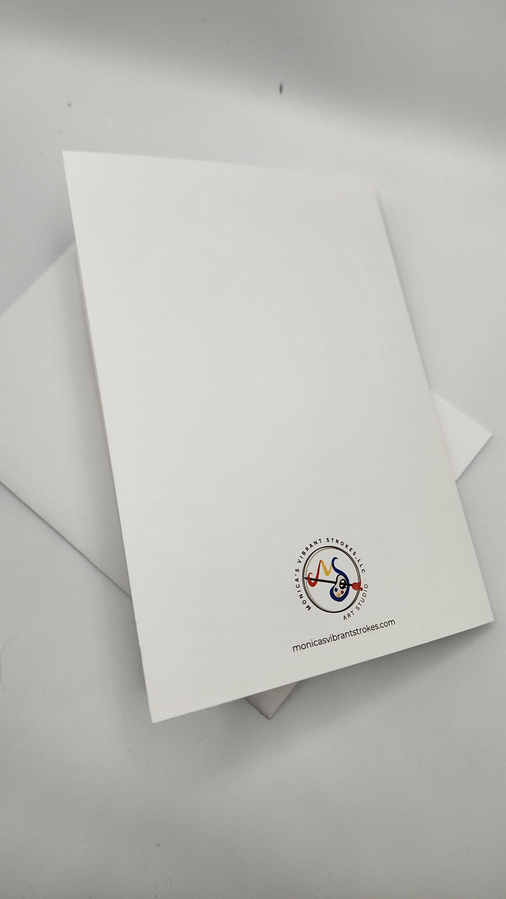 Printed Every Day  Floral Blank Greeting card set SET OF 3