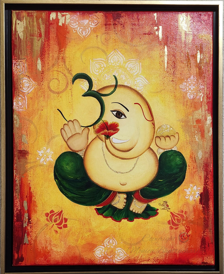OM Ganesha – Semi-Abstract Hindu Art of Meditation and Divine Energy