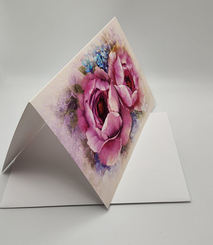 Printed Every Day  Floral Blank Greeting card set SET OF 3