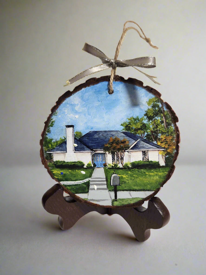 Custom Personalized Home Portrait Ornament 3