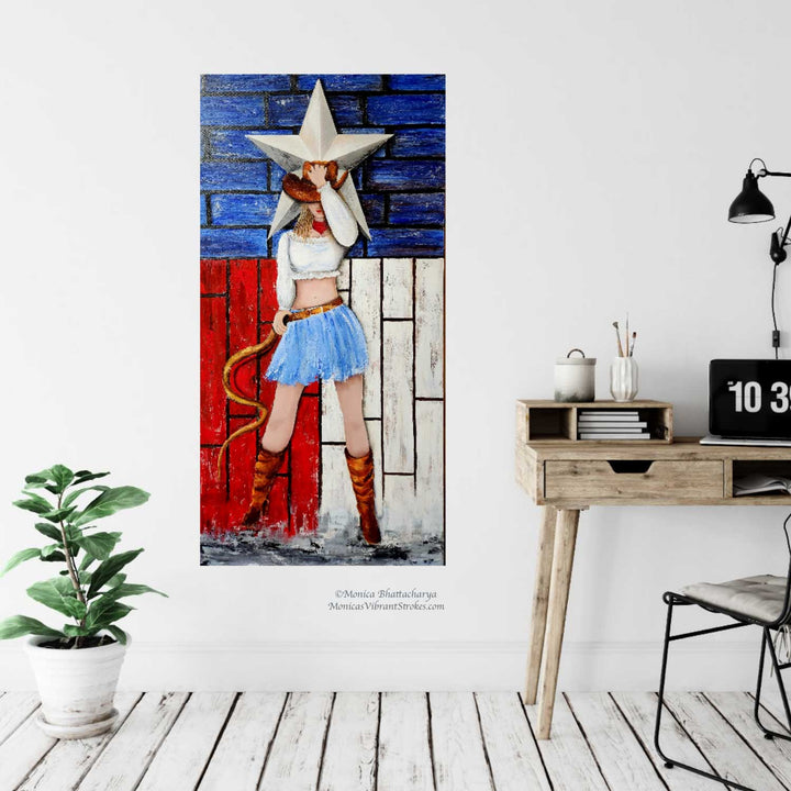 Sassy Lassie -Cowgirl Painting