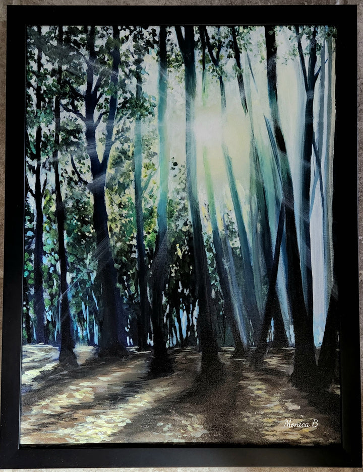 Shinning Through - Original Acrylic painting.
